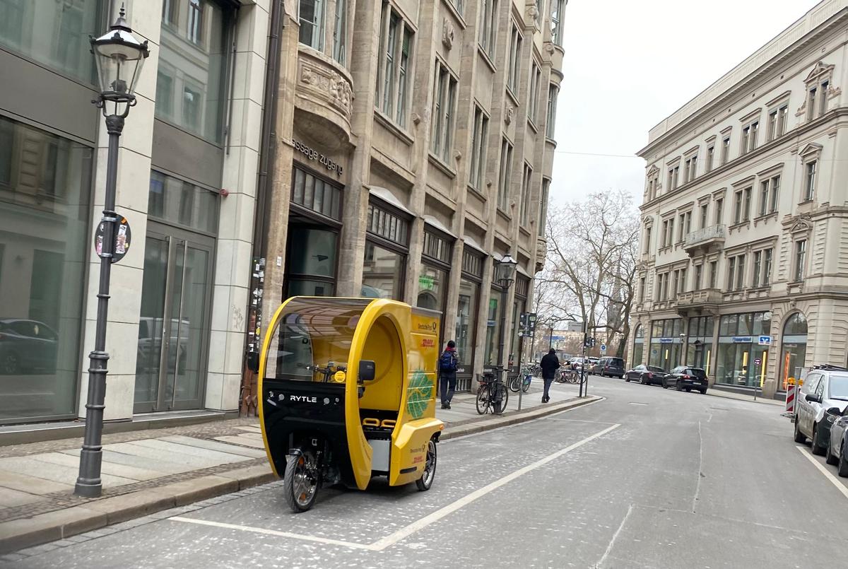 Deutsche Post testet E-Lastenräder von Rytle in Leipzig